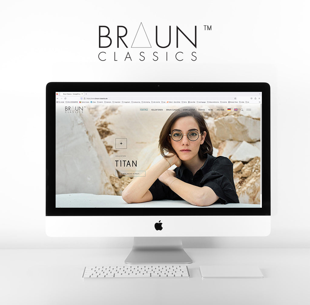 Eleve seu estilo com os clássicos da Braun: explore os óculos de grife mais recentes em seu novo site